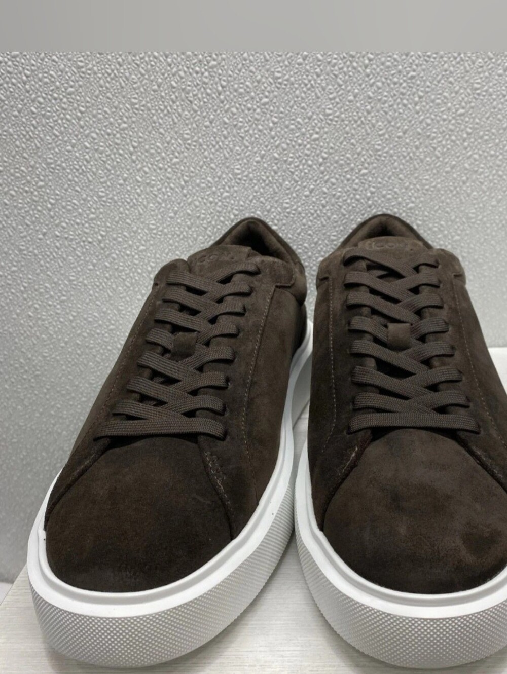 ICON Amsterdam Classic Suede Trainer Sneakers Dark Brown Calf Suede US 11 EU 45